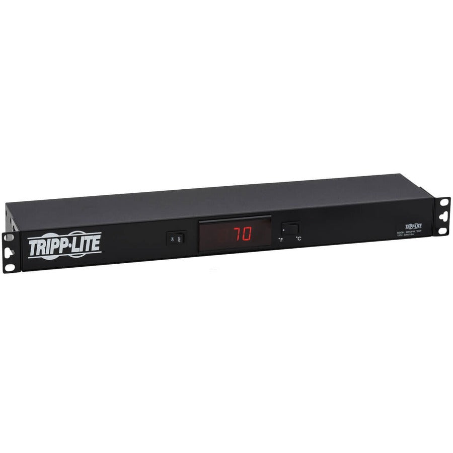 Tripp Lite by Eaton 1U Digital Temperature Sensor, Blanking Panel, LCD SR1UPNLTEMP
