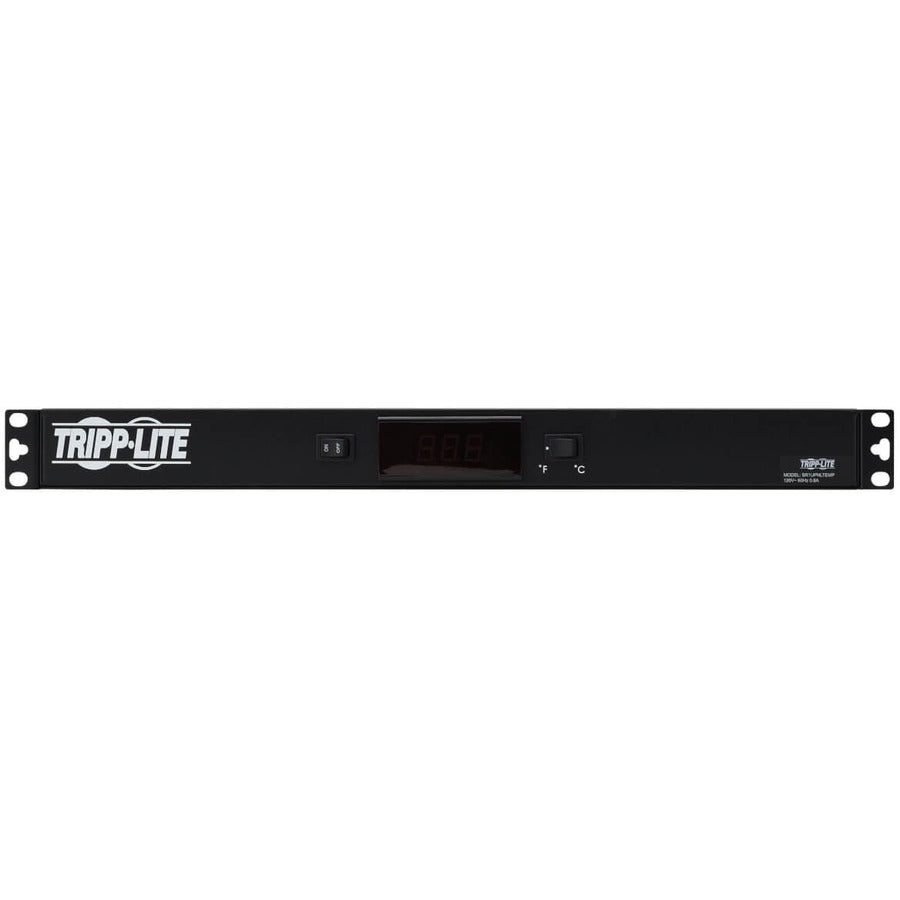 Tripp Lite by Eaton 1U Digital Temperature Sensor, Blanking Panel, LCD SR1UPNLTEMP