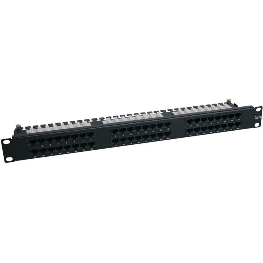 Tripp Lite 48-Port Cat6 Cat5 Patch Panel High Density 110 Punch down Rackmount 1URM TAA N252-048-1U