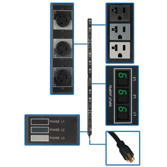 Tripp Lite by Eaton 3-Phase Metered PDU PDU3MV6L2120B