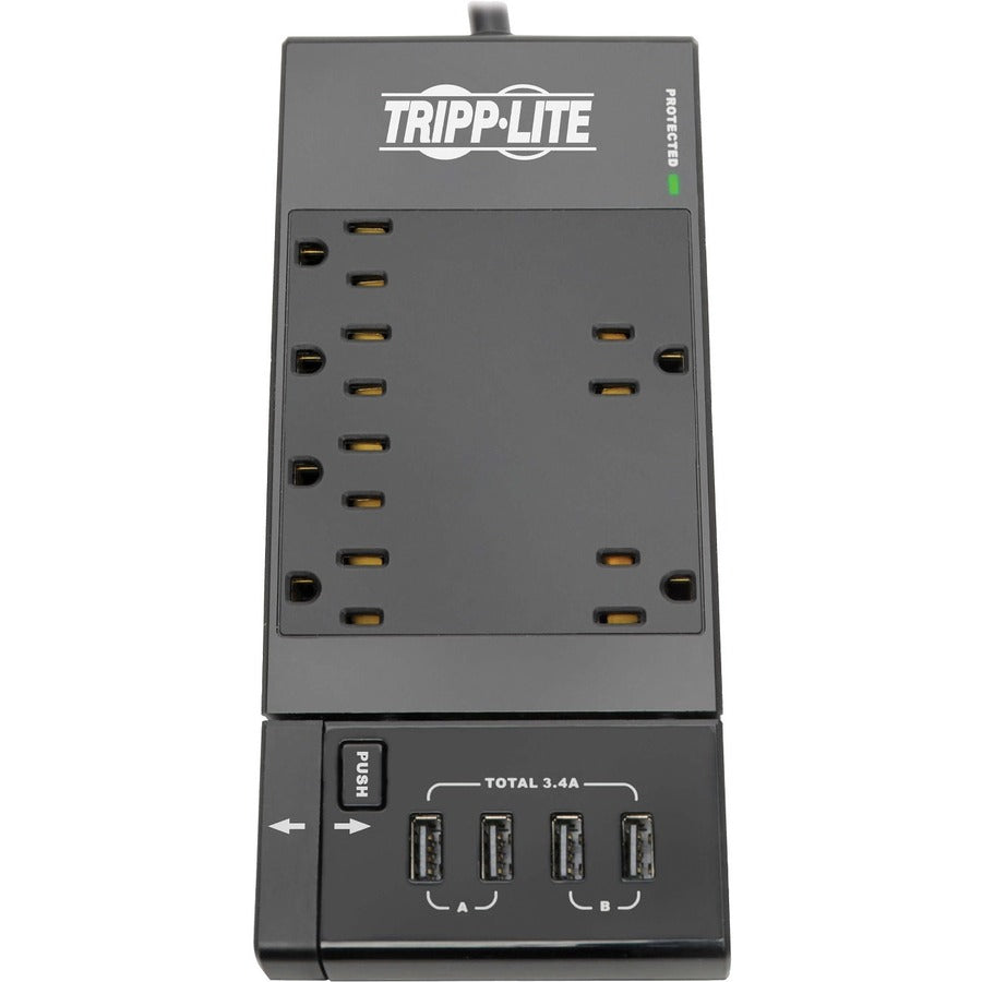 Tripp Lite by Eaton Safe-IT TLP68UBAM 10-Outlets Surge Suppressor/Protector TLP68UBAM