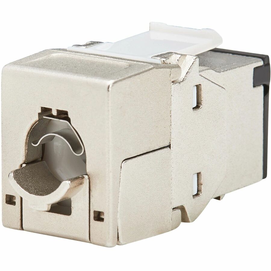 Tripp Lite by Eaton Cat8 STP Shielded Tool-Free Keystone Jack, 568A/568B, TAA N238-SHC8-TF-1