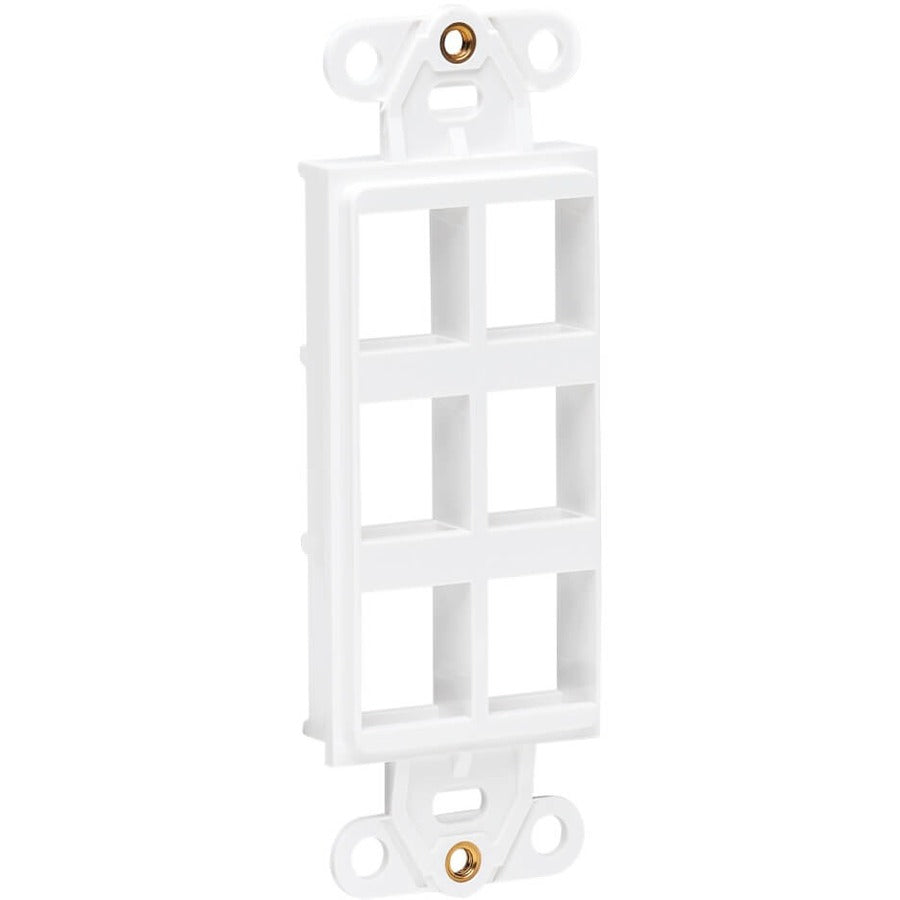 Tripp Lite by Eaton Center Plate Insert, Decora Style - Vertical, 6 Ports N042D-006V-WH