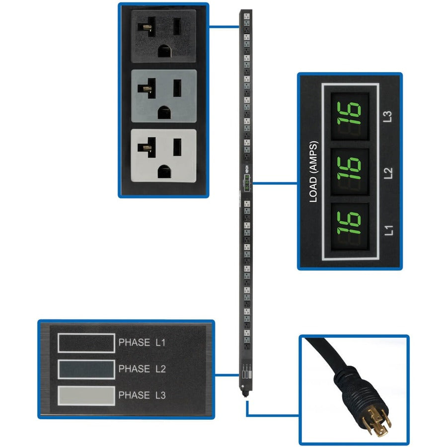 Tripp Lite by Eaton 3-Phase Metered PDU PDU3MV6L2120LV