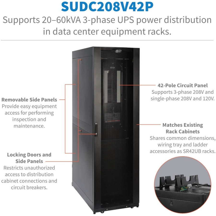 Tripp Lite by Eaton SUDC208V42P Power Distribution Cabinet SUDC208V42P