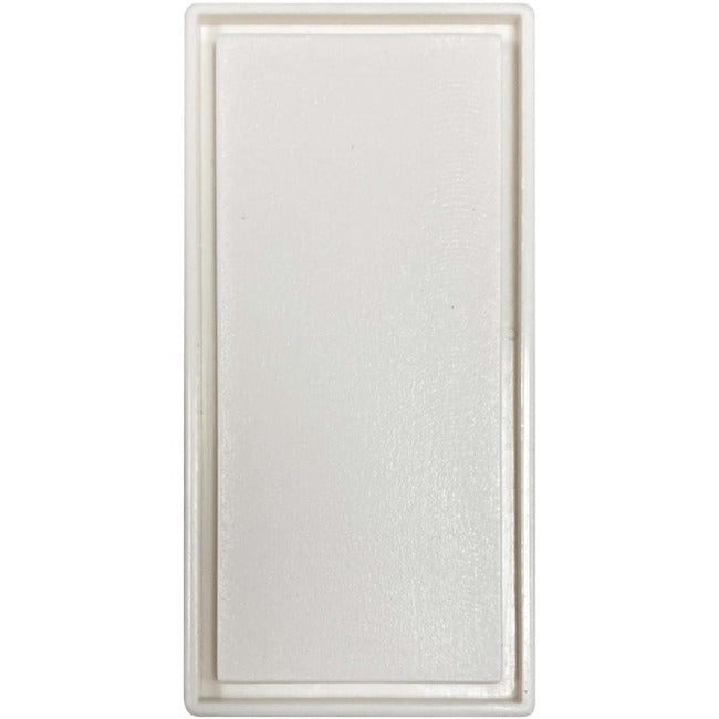 Tripp Lite by Eaton Blank Snap-In Insert, European Style, Vertical, 22.5 x 45 mm, White N042E-WHM0