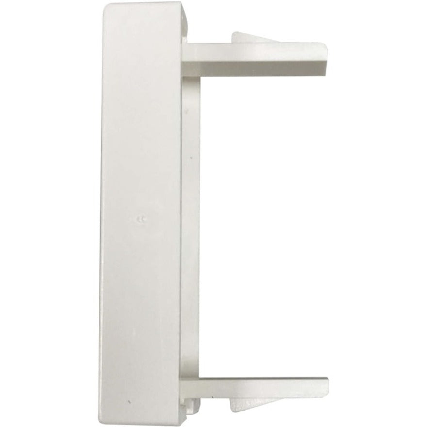 Tripp Lite by Eaton Blank Snap-In Insert, European Style, Vertical, 22.5 x 45 mm, White N042E-WHM0