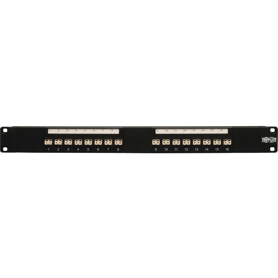 Panneau de brassage fibre Tripp Lite 16 ports 62,5/125 ou 50/125 LC/LC 1URM N490-016-LCLC