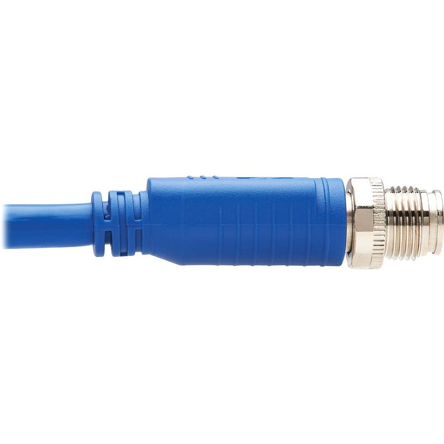 Câble Ethernet Tripp Lite by Eaton NM12-6A1-05M-BL M12 X-Code Cat6a 10G, M/M, bleu, 5 m (16,4 pi) NM12-6A1-05M-BL