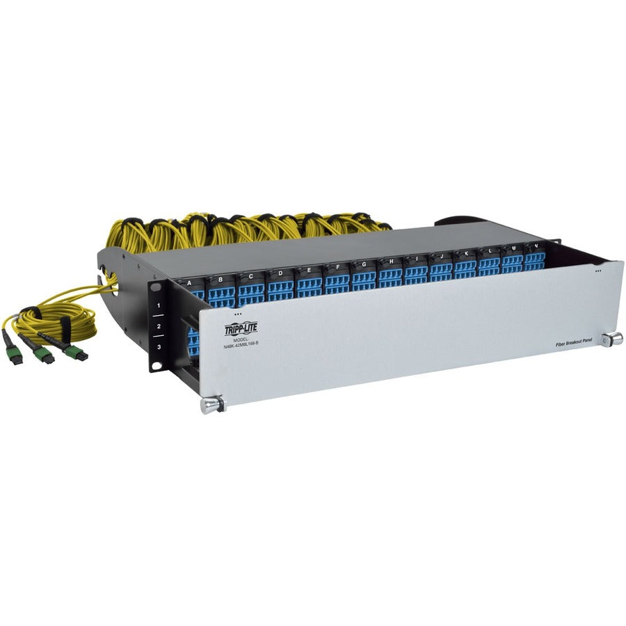 Tripp Lite by Eaton N48K-42M8L168SB 9/125 Breakout Fiber Patch Panel N48K-42M8L168SB