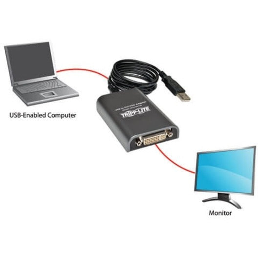 Tripp Lite by Eaton USB2.0 to DVI and VGA Multiview Device U244-001-R