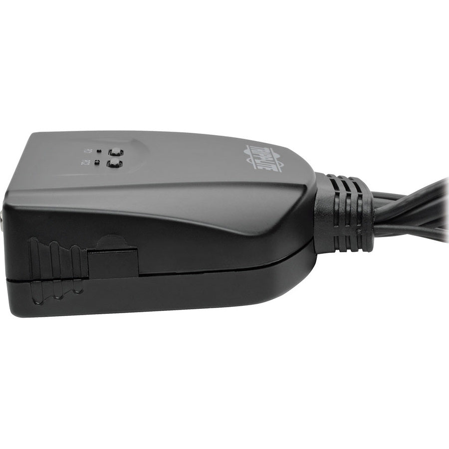 Tripp Lite by Eaton 2-Port USB/VGA Cable KVM Switch with Cables and USB Peripheral Sharing B032-VU2