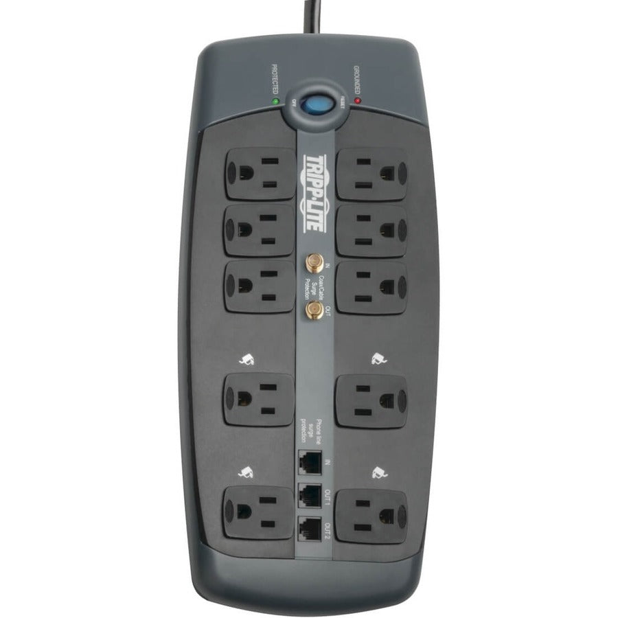 Tripp Lite TLP1008TELTV 10 Outlets Surge Suppressor TLP1008TELTV