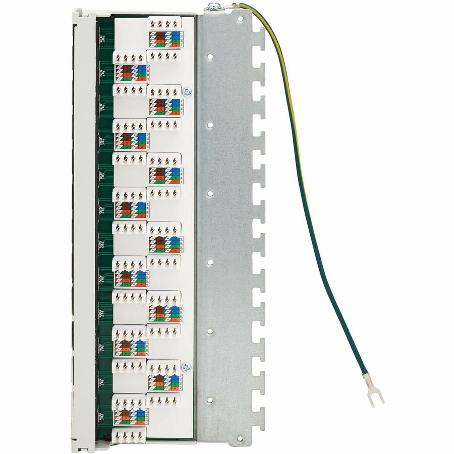 Tripp Lite by Eaton Cat6a STP Patch Panel, 12 Ports, DIN Rail or Wall Mount, TAA N250-SH12-DIN6A