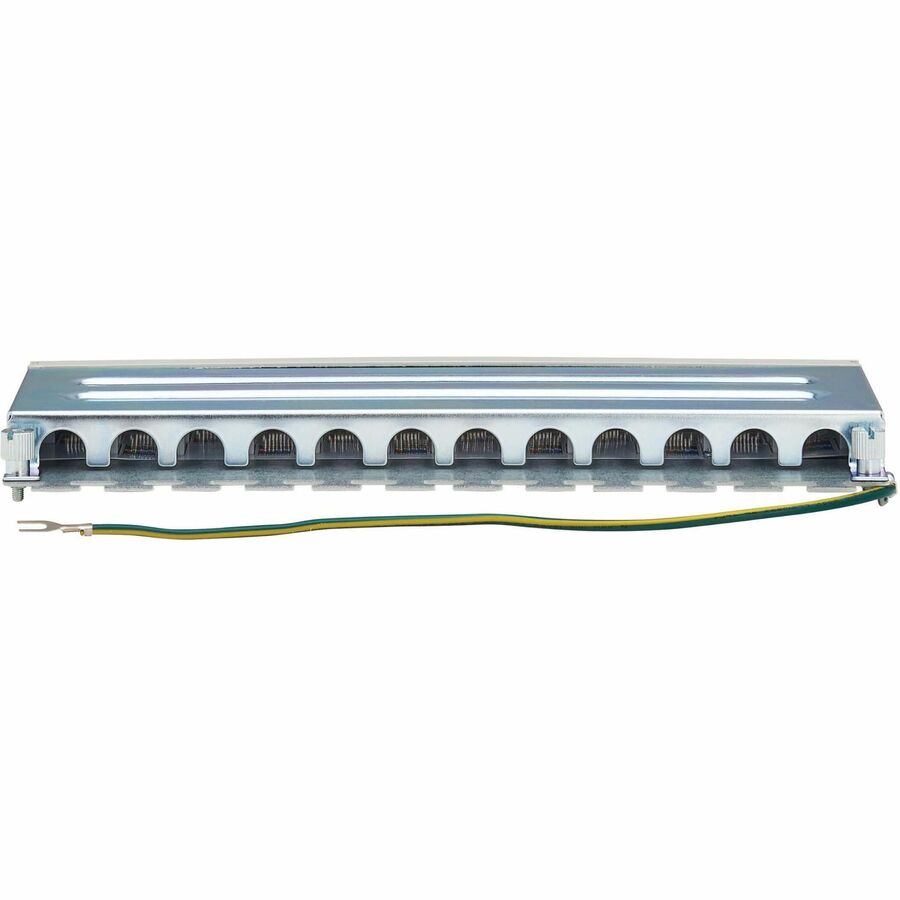 Tripp Lite by Eaton Cat6a STP Patch Panel, 12 Ports, DIN Rail or Wall Mount, TAA N250-SH12-DIN6A