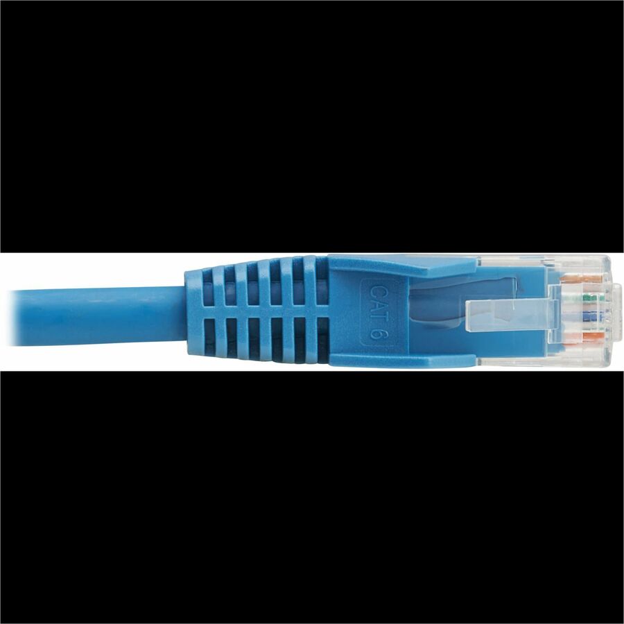 Tripp Lite by Eaton Cat6 Gigabit Snagless Molded UTP Ethernet Cable (RJ45 M/M), PoE, LSZH, Blue,2.5m N201L-2P5M-BL