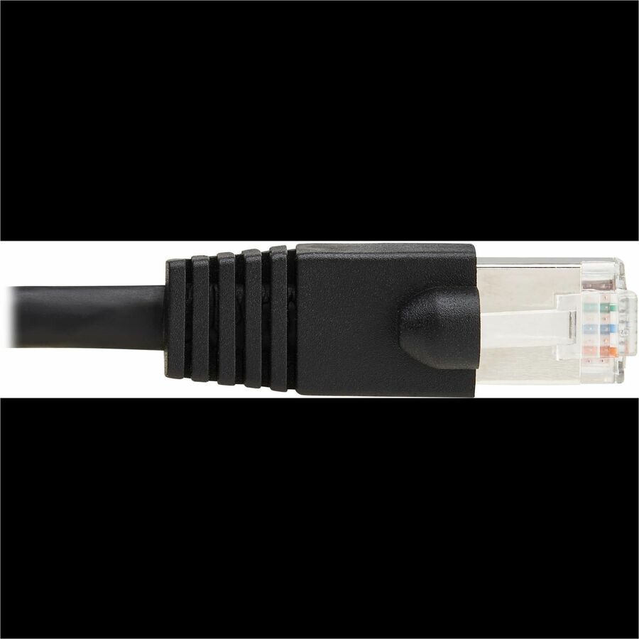 Tripp Lite by Eaton Cat8 40G Snagless SSTP Ethernet Cable (RJ45 M/M), PoE, Black, 15 ft. (4.6 m) N272-F15-BK