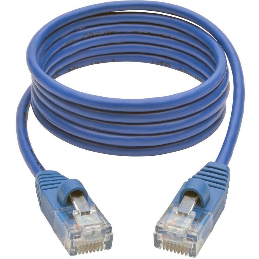 Tripp Lite by Eaton Cat5e 350 MHz Snagless Molded Slim UTP Patch Cable (RJ45 M/M), Blue, 4ft N001-S04-BL