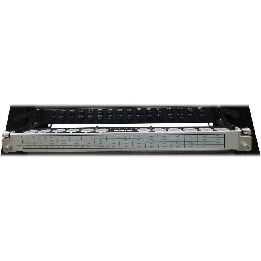 Tripp Lite by Eaton N48LSS-32X32 Spine-Leaf MPO Panel, 32 x 32 Ports, 1U N48LSS-32X32