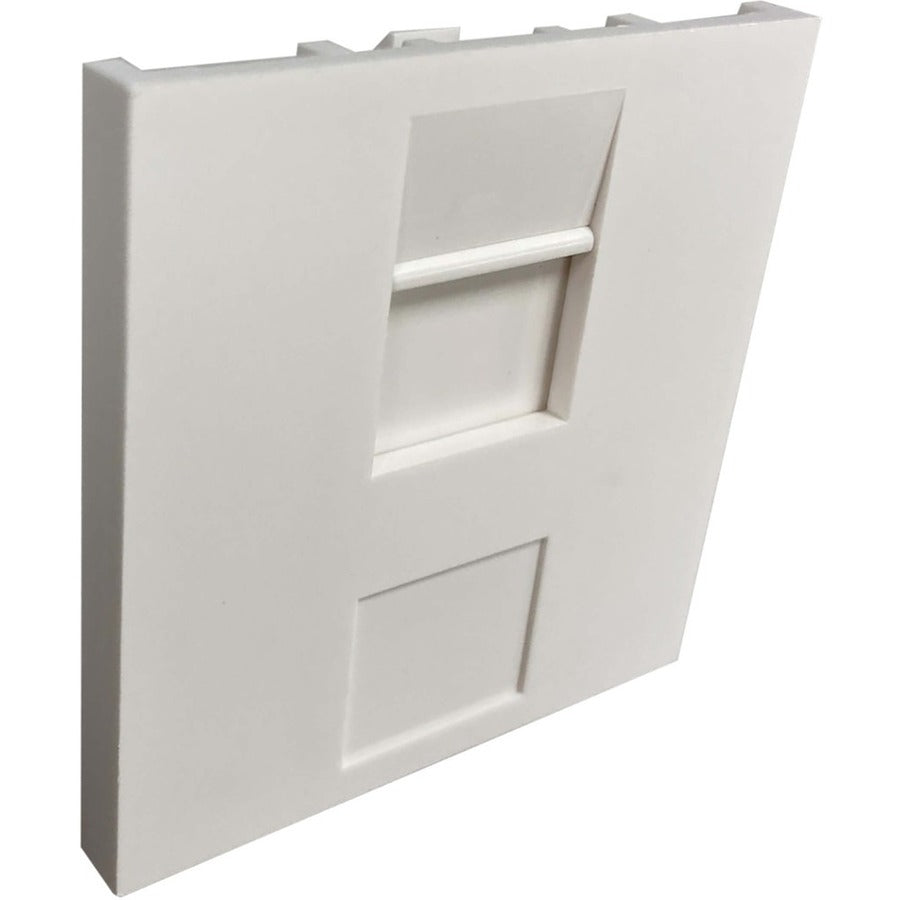 Tripp Lite by Eaton Module à obturateur non chargé à 1 port de style britannique, 50 x 50 mm, blanc N042U-WM1-S