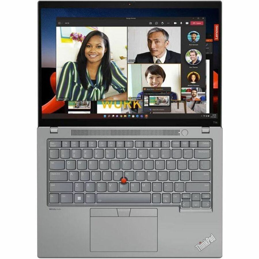 Lenovo ThinkPad T14 Gen 4 21HD00DGCA 14" Touchscreen Notebook - WUXGA - 1920 x 1200 - Intel Core i7 13th Gen i7-1355U Deca-core (10 Core) 1.70 GHz - 32 GB Total RAM - 16 GB On-board Memory - 1 TB SSD - Storm Gray 21HD00DGCA