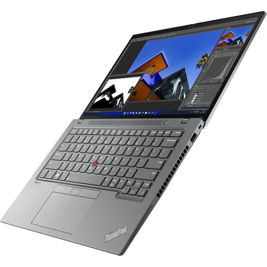 Lenovo ThinkPad T14 Gen 3 21AH00LKUS 14" Touchscreen Notebook - WUXGA - 1920 x 1200 - Intel Core i7 12th Gen i7-1260P Dodeca-core (12 Core) 2.10 GHz - 16 GB Total RAM - 16 GB On-board Memory - 512 GB SSD - Storm Gray 21AH00LKUS
