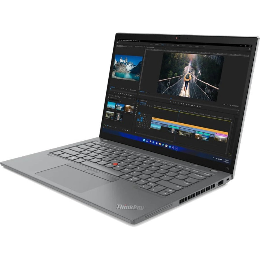 Lenovo ThinkPad T14 Gen 3 21AH00LKUS 14" Touchscreen Notebook - WUXGA - 1920 x 1200 - Intel Core i7 12th Gen i7-1260P Dodeca-core (12 Core) 2.10 GHz - 16 GB Total RAM - 16 GB On-board Memory - 512 GB SSD - Storm Gray 21AH00LKUS