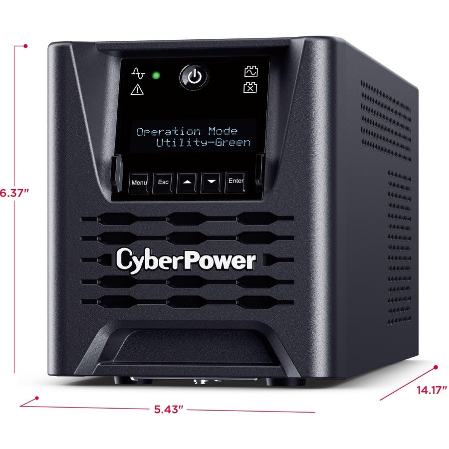 CyberPower Smart App Sinewave 750VA Mini-tower UPS PR750LCD3C