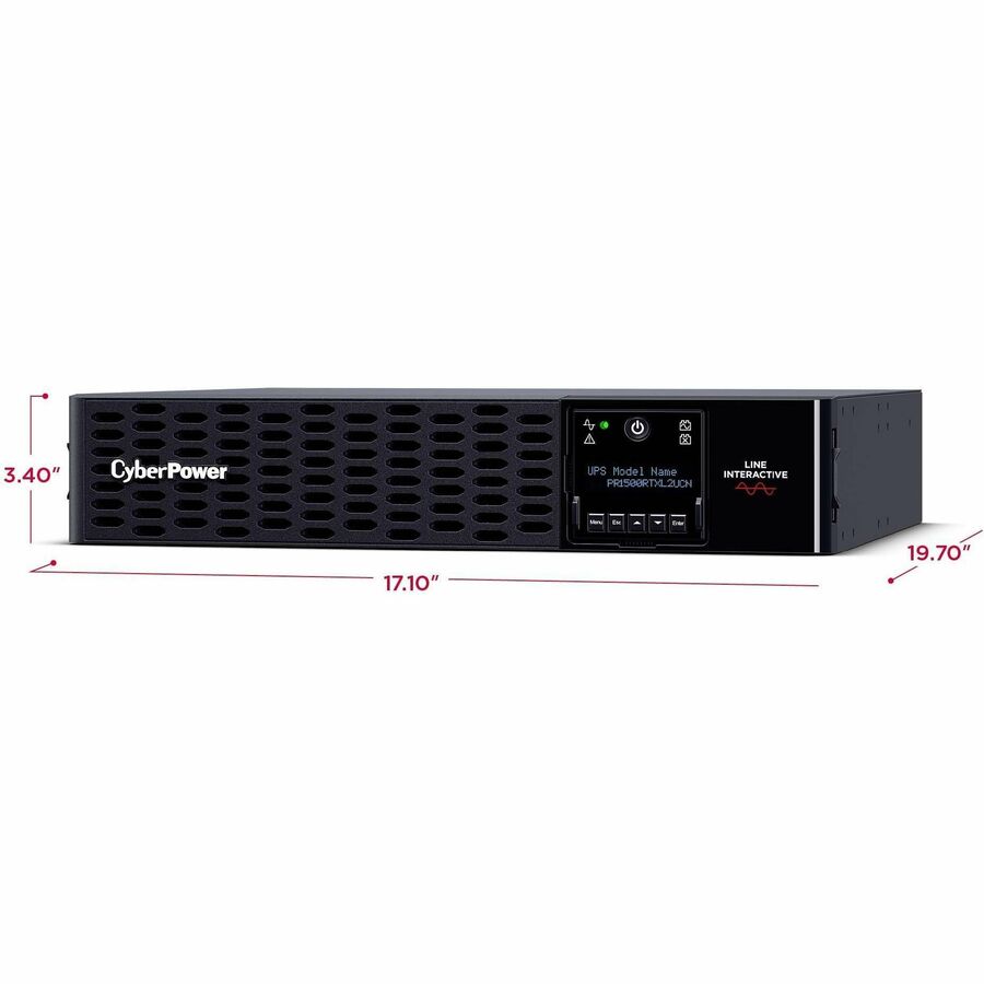 CyberPower Smart App Sinewave PR1500RTXL2UCN 1500VA Tower/Rack Convertible UPS PR1500RTXL2UCN