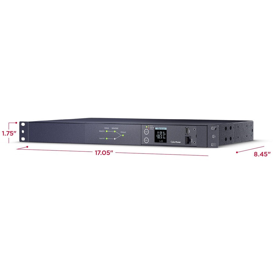 CyberPower Metered ATS PDU PDU24006 10-Outlets PDU PDU24006