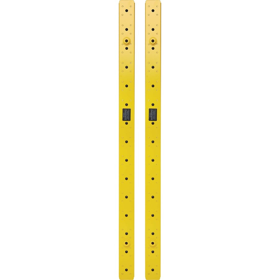 Gestionnaire de câbles vertical Tripp Lite by Eaton - Anneaux flexibles, Jaune, 6 pi (1,8 m) SRCABLERINGVRTF