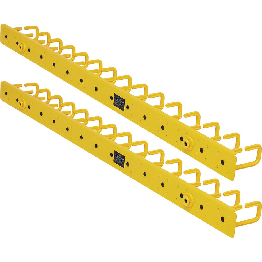 Gestionnaire de câbles vertical Tripp Lite by Eaton - Anneaux flexibles, Jaune, 6 pi (1,8 m) SRCABLERINGVRTF