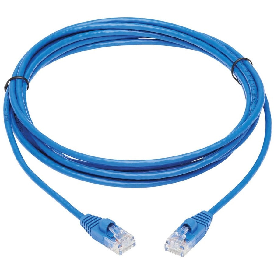 Tripp Lite by Eaton Cat6a 10G Snagless Molded Slim UTP Network Patch Cable (M/M), Blue, 10 ft. N261-S10-BL