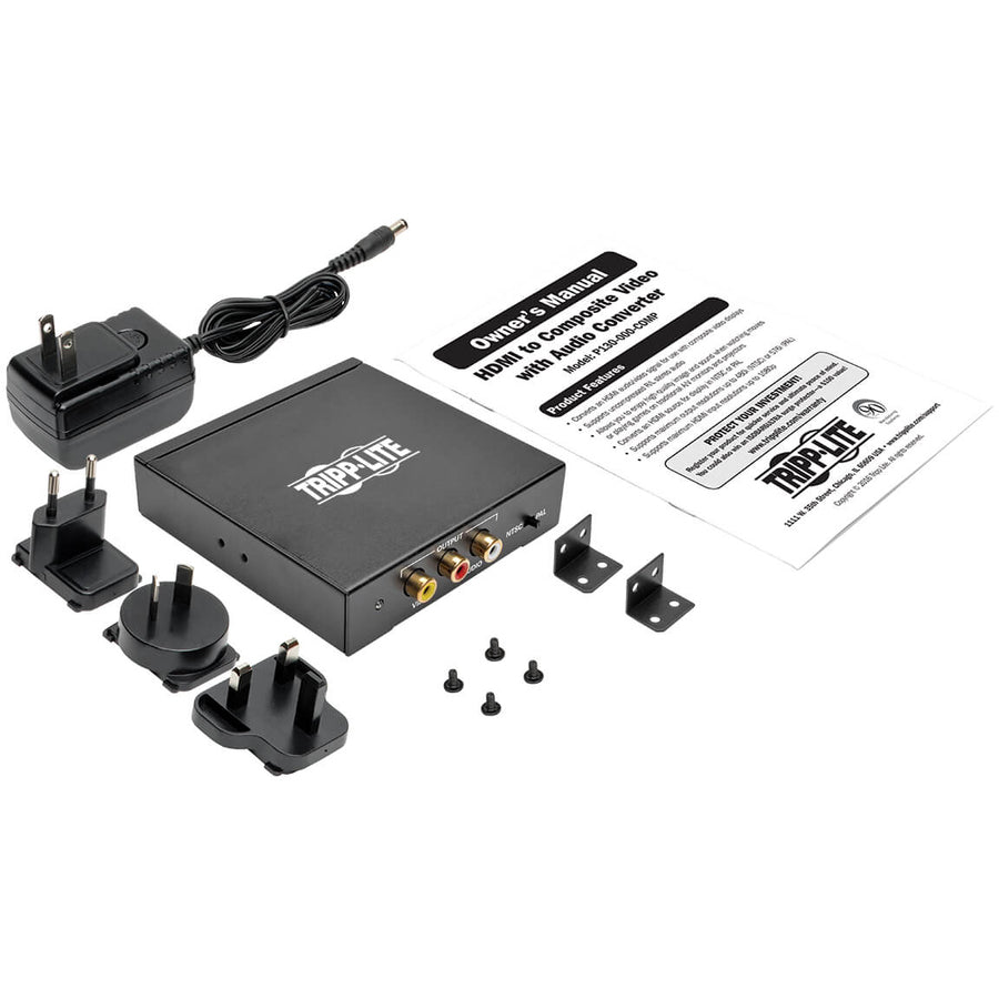 Tripp Lite HDMI vers vidéo composite avec adaptateur audio convertisseur F/3xF P130-000-COMP