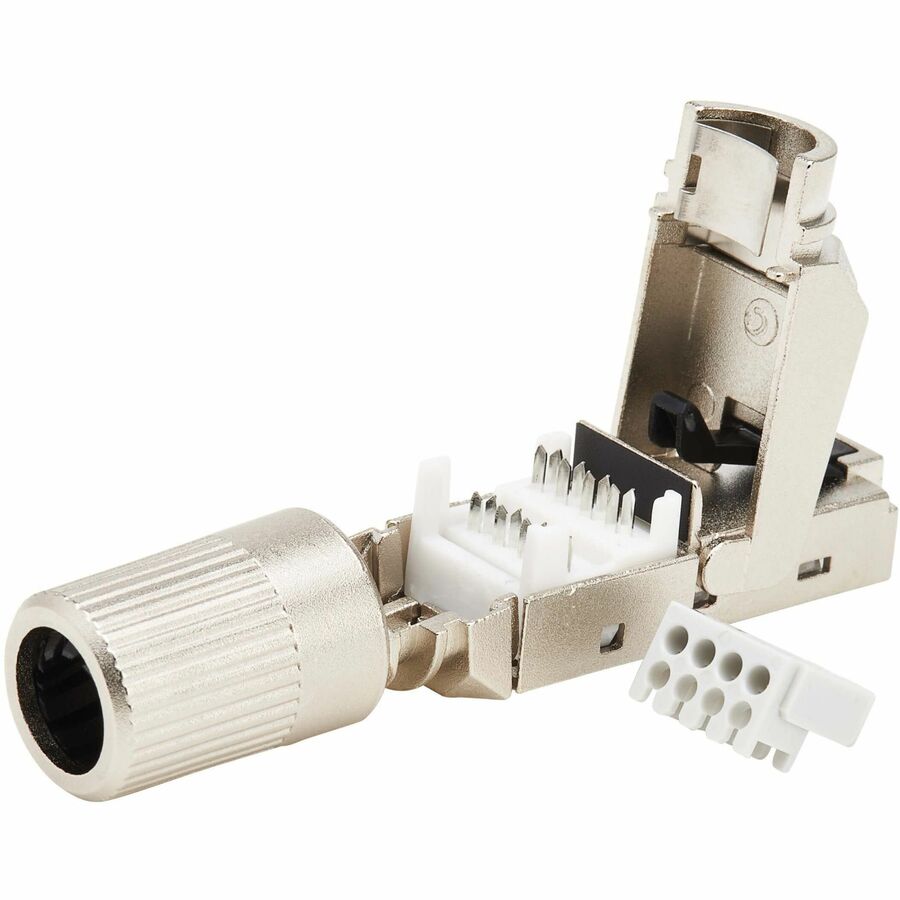 Fiche de terminaison de terrain Tripp Lite by Eaton Cat8 STP classe 1, 568A/568B, TAA N233-SHC8-1