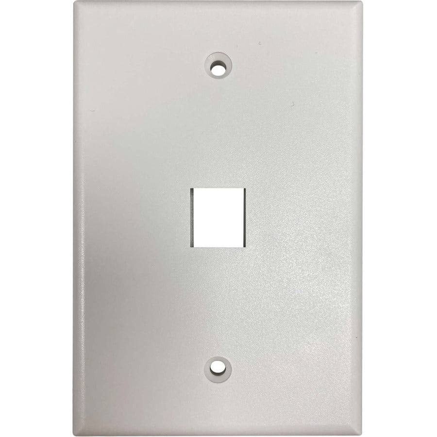 Tripp Lite by Eaton Safe-IT Plaque murale Keystone à 1 port, antibactérienne, ivoire mat, TAA N042AB-001-IVM