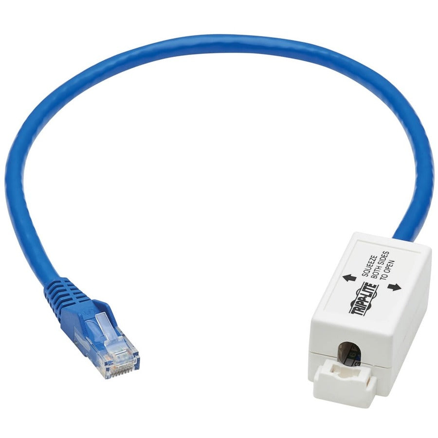 Tripp Lite by Eaton Cat6 Junction Box Cable Assembly, 18 in., Blue N237-P18N-WHSH