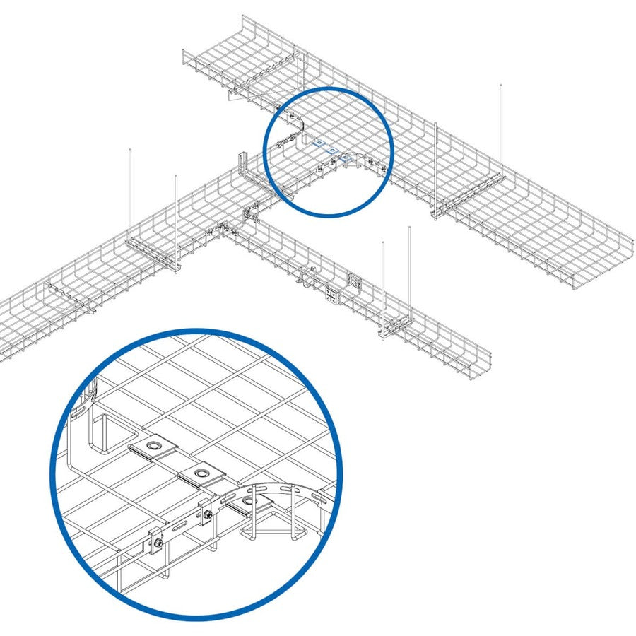 Tripp Lite by Eaton SmartRack SRWBUNVCPLR Coupleur de montage pour chemin de câbles - Noir SRWBUNVCPLR