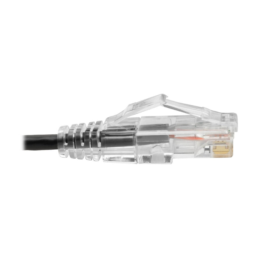 Câble de brassage UTP Tripp Lite by Eaton Cat6 (RJ45) - M/M, Gigabit, sans accroc, moulé, fin, noir, 1 pied N201-S01-BK