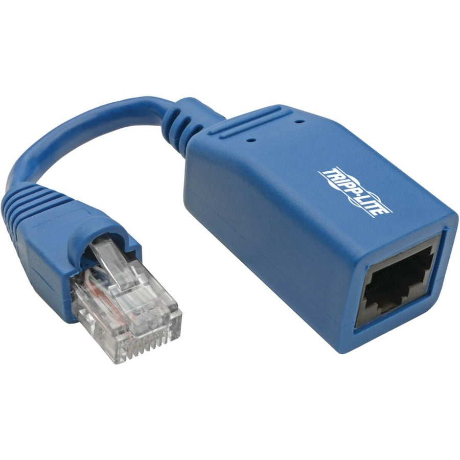 Tripp Lite by Eaton Cisco Console Rollover Cable Adapter (M/F) - RJ45 to RJ45, Blue, 5 in N034-05N-BL