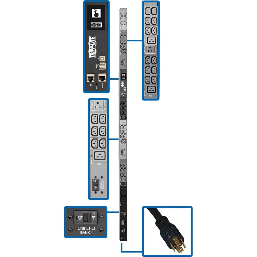 Tripp Lite par Eaton PDU3EVN10L2130 PDU 45 prises PDU3EVN10L2130