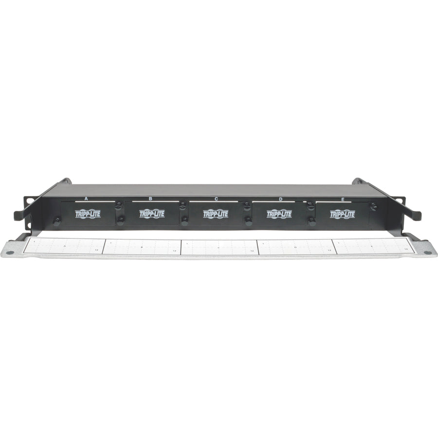 Panneau de boîtier de fibre de montage en rack haute densité Tripp Lite 5 cassettes 1URM N482-01U