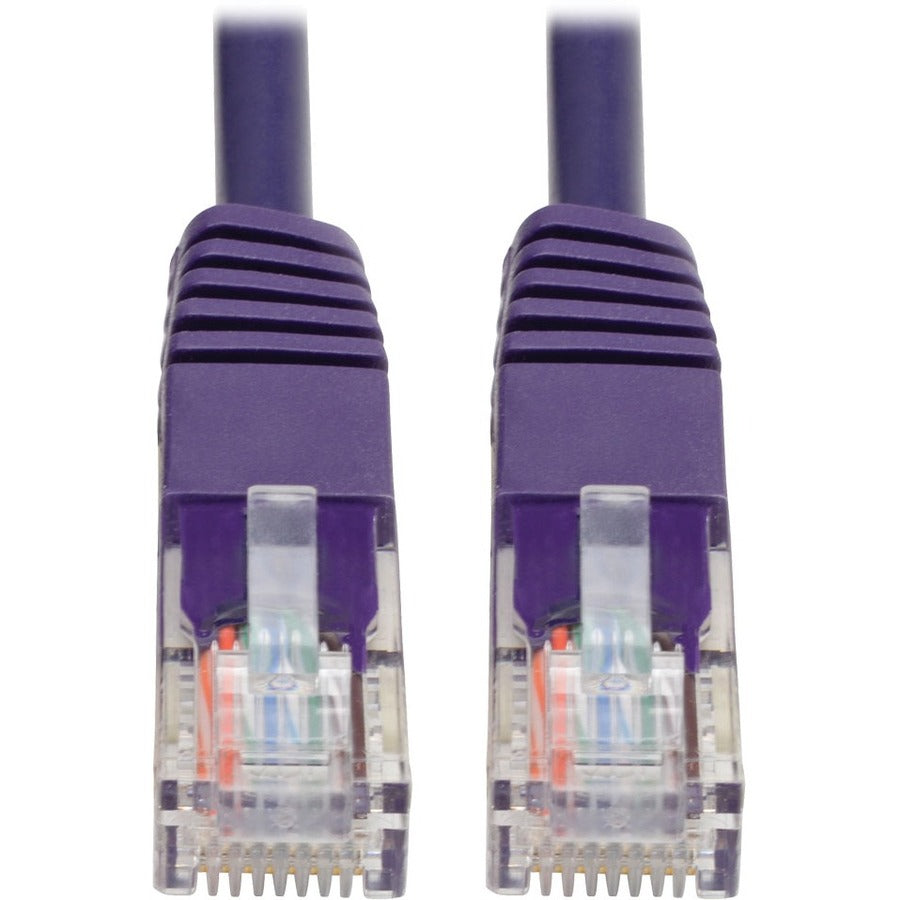 Tripp Lite by Eaton Cat5e 350 MHz Molded UTP Patch Cable (RJ45 M/M), Purple, 6 ft. N002-006-PU