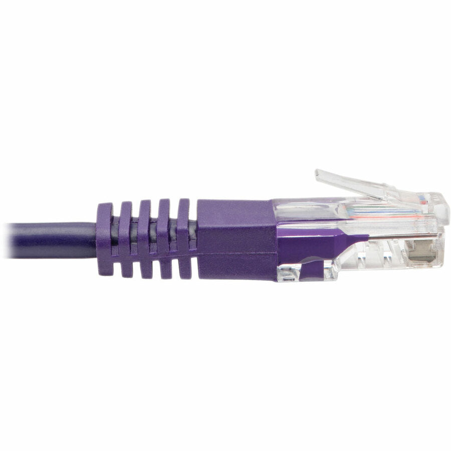 Tripp Lite by Eaton Cat5e 350 MHz Molded UTP Patch Cable (RJ45 M/M), Purple, 6 ft. N002-006-PU