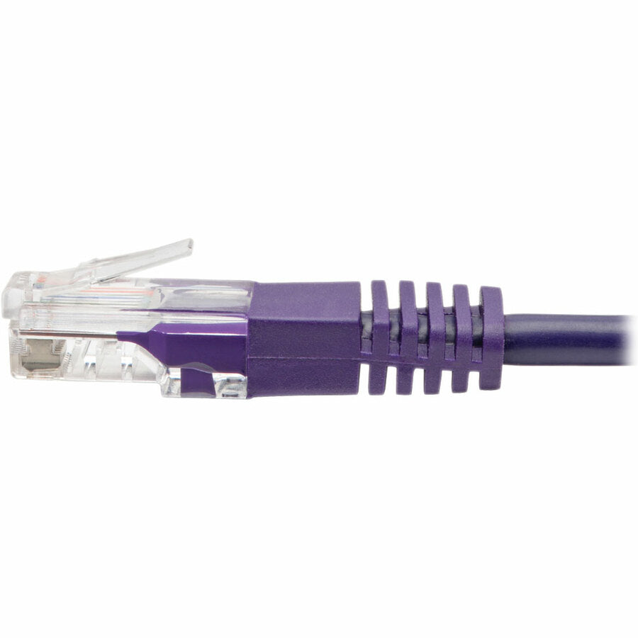 Tripp Lite by Eaton Cat5e 350 MHz Molded UTP Patch Cable (RJ45 M/M), Purple, 6 ft. N002-006-PU