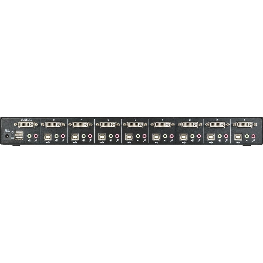 Tripp Lite by Eaton Commutateur KVM DVI/USB 8 ports 1U à montage en rack avec audio et hub USB 2 ports B043-DUA8-SL