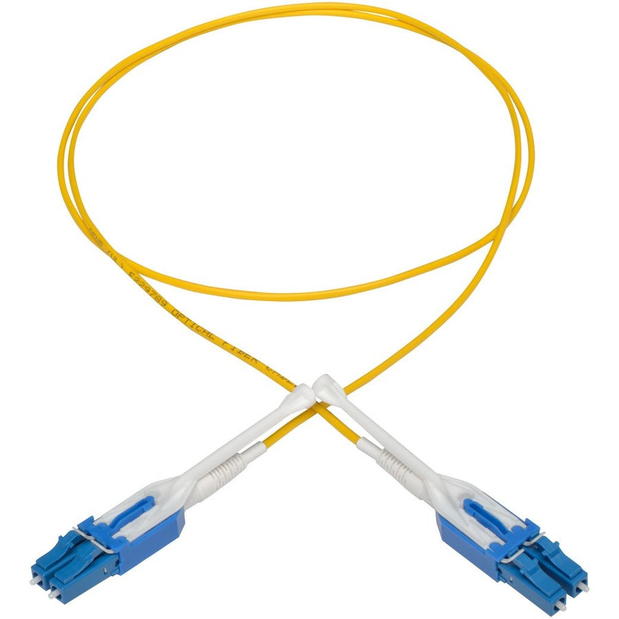 Tripp Lite by Eaton N370-01M-T Duplex Singlemode 9/125 Fiber Patch Cable, Push/Pull Tabs, 1 m N370-01M-T