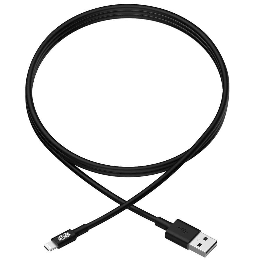 Tripp Lite 3ft Lightning USB Sync/Charge Cable for Apple Iphone / Ipad Black 3' M100-003-BK