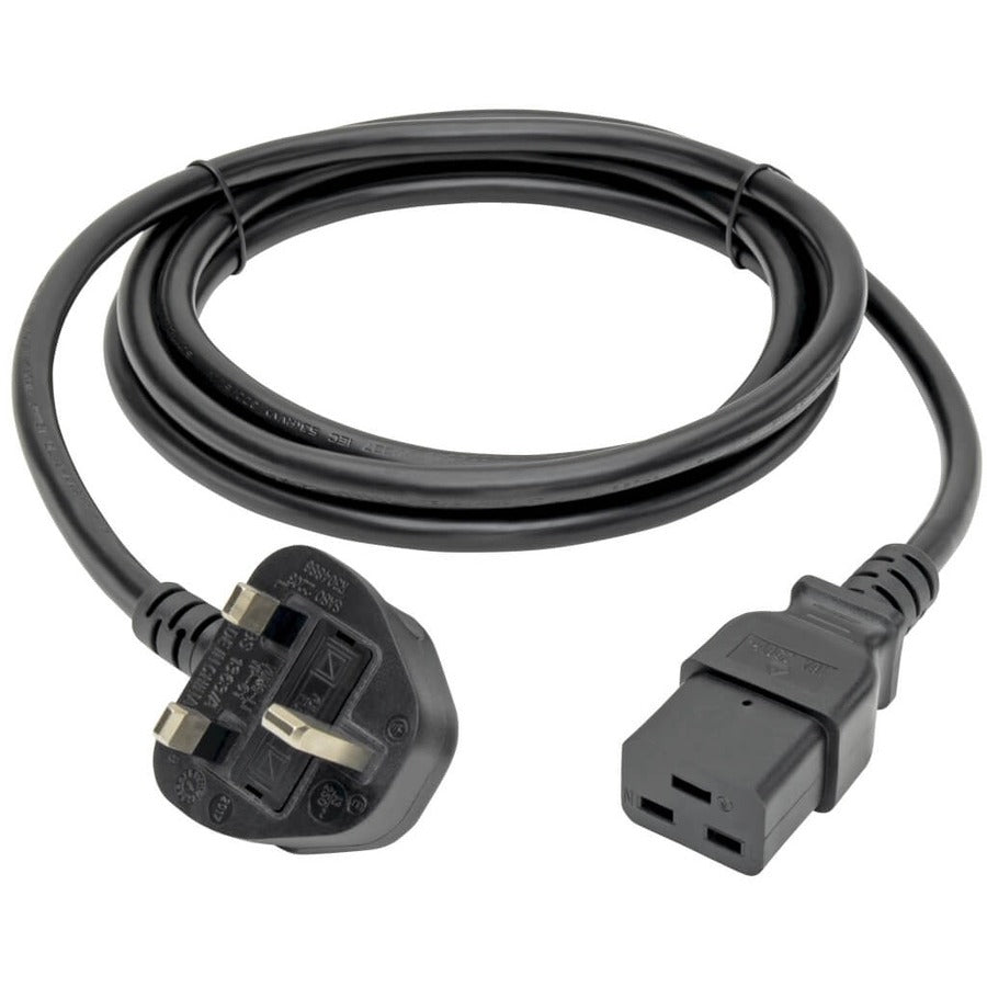 Tripp Lite 8ft Computer Power Cord UK Cable C19 to BS-1363 Plug 13A 8' P052-008