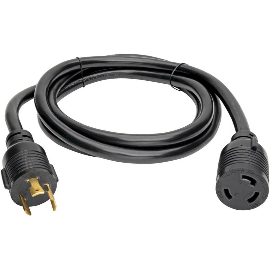 Câble d'extension de cordon d'alimentation Tripp Lite de 8 pieds L6-30P à L6-30R robuste 30A 10AWG 8' P041-008